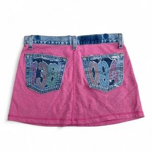Y2K Vintage Riley Mesh Cotton Levi’s Denim Mini Skirt
